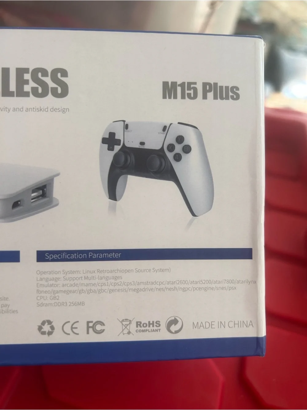 2.4G Wireless M15 Plus Video Game White. Comes loaded with games